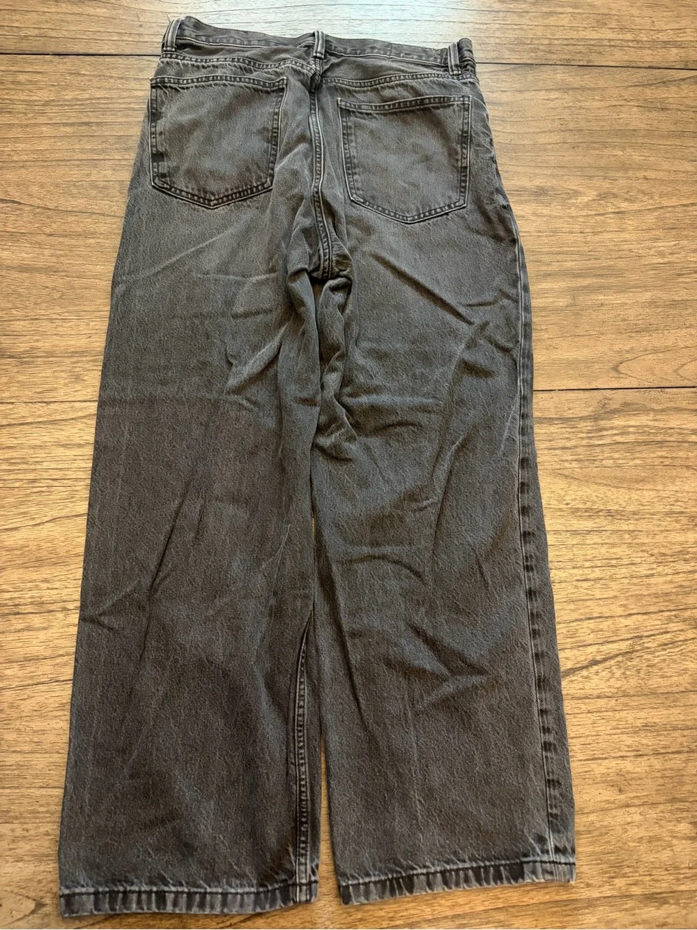 H&M Black Washed Classic Baggy Jeans